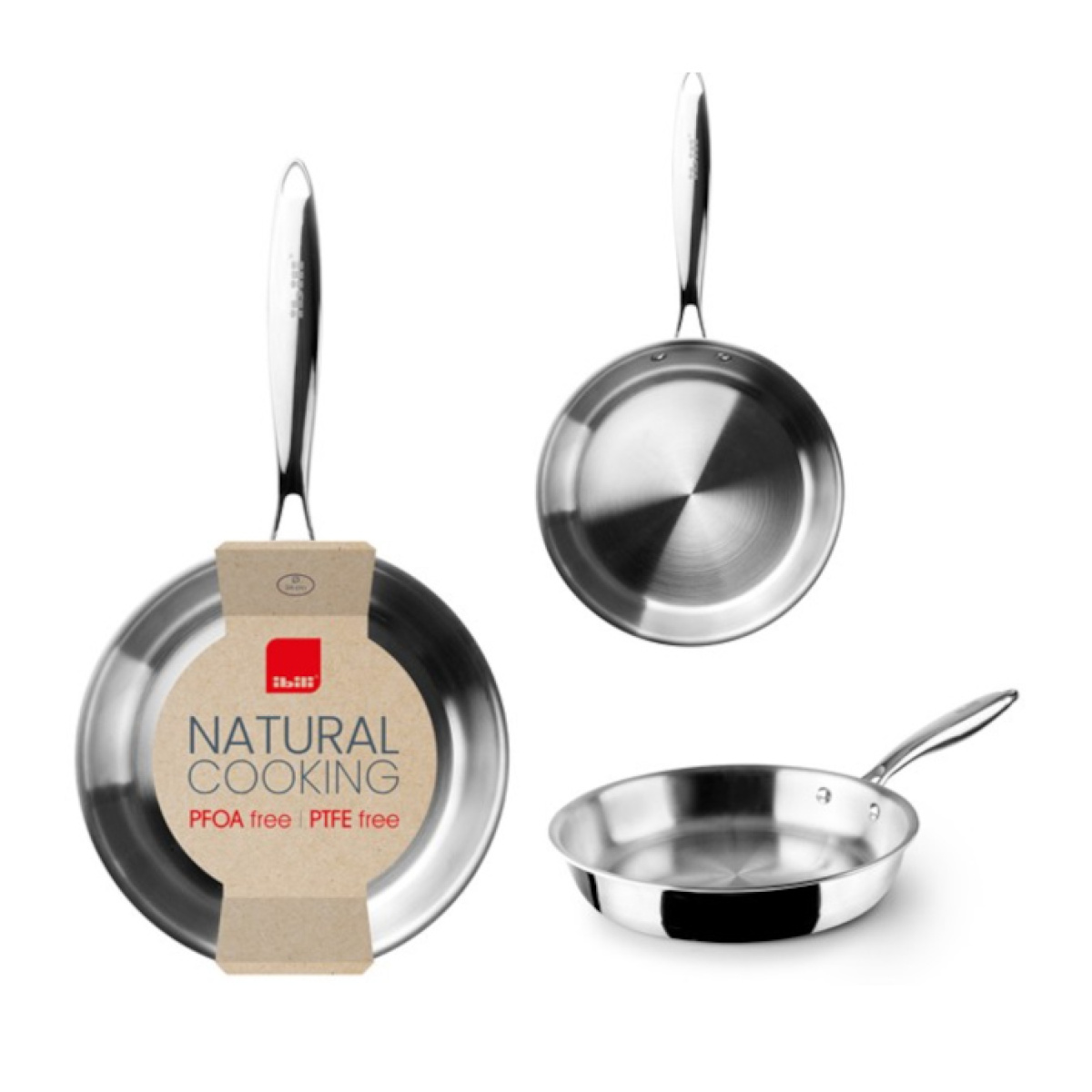  juego 3 sartenes triply natural ibili hogar ibili